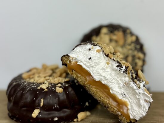 Snickers flødebollecookie