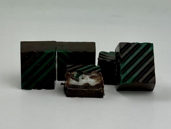 Mørk chokolade med pebermynte